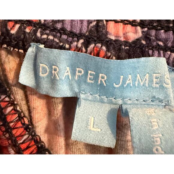 Draper James Midi Floral Elastic Waist Skirt Flowy Swingy size Large - Picture 4 of 7